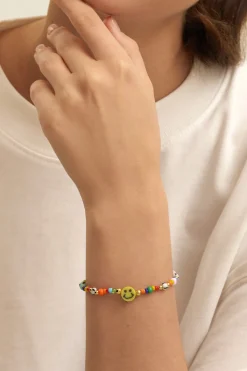 Shop Les Soeurs Armband Elies Smiley Multicolor