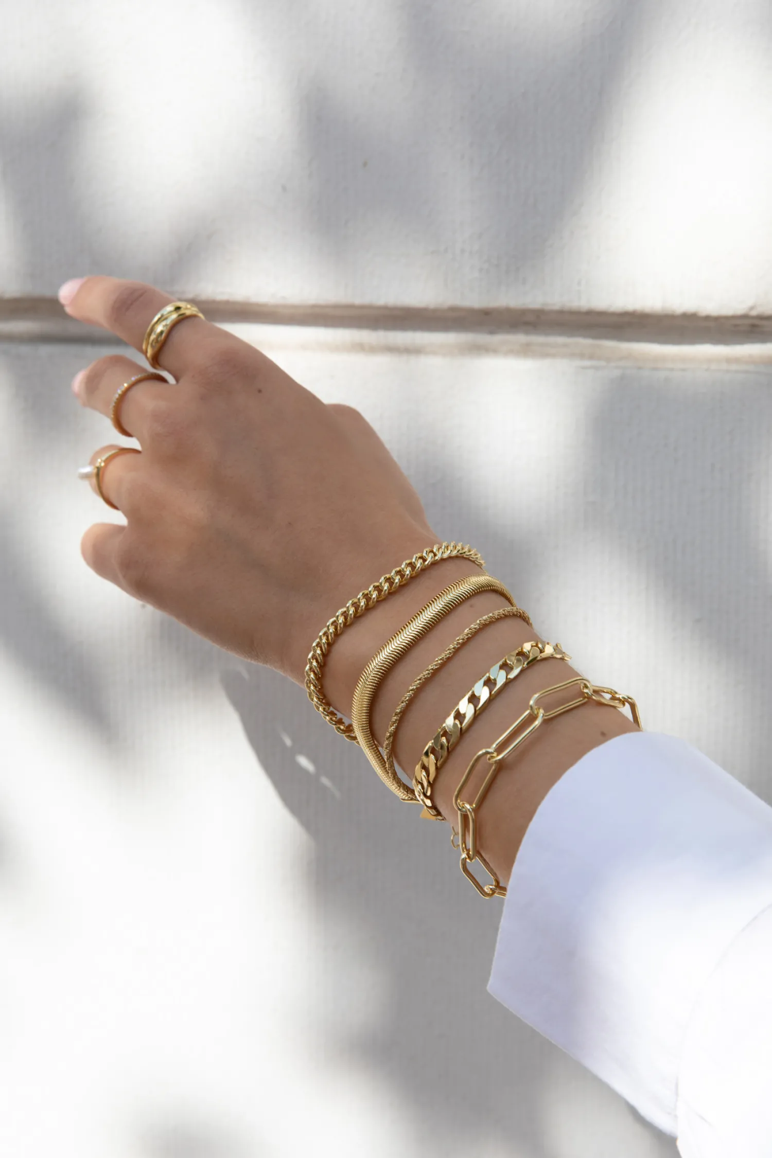 Online Les Soeurs Armband Mara Curb Chain Gold