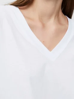 Best Sale Selected Basic T-Shirt Met V-Hals Standard Bright White