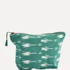 Sale Madam Stoltz Bedrukte Toilettas Green/White