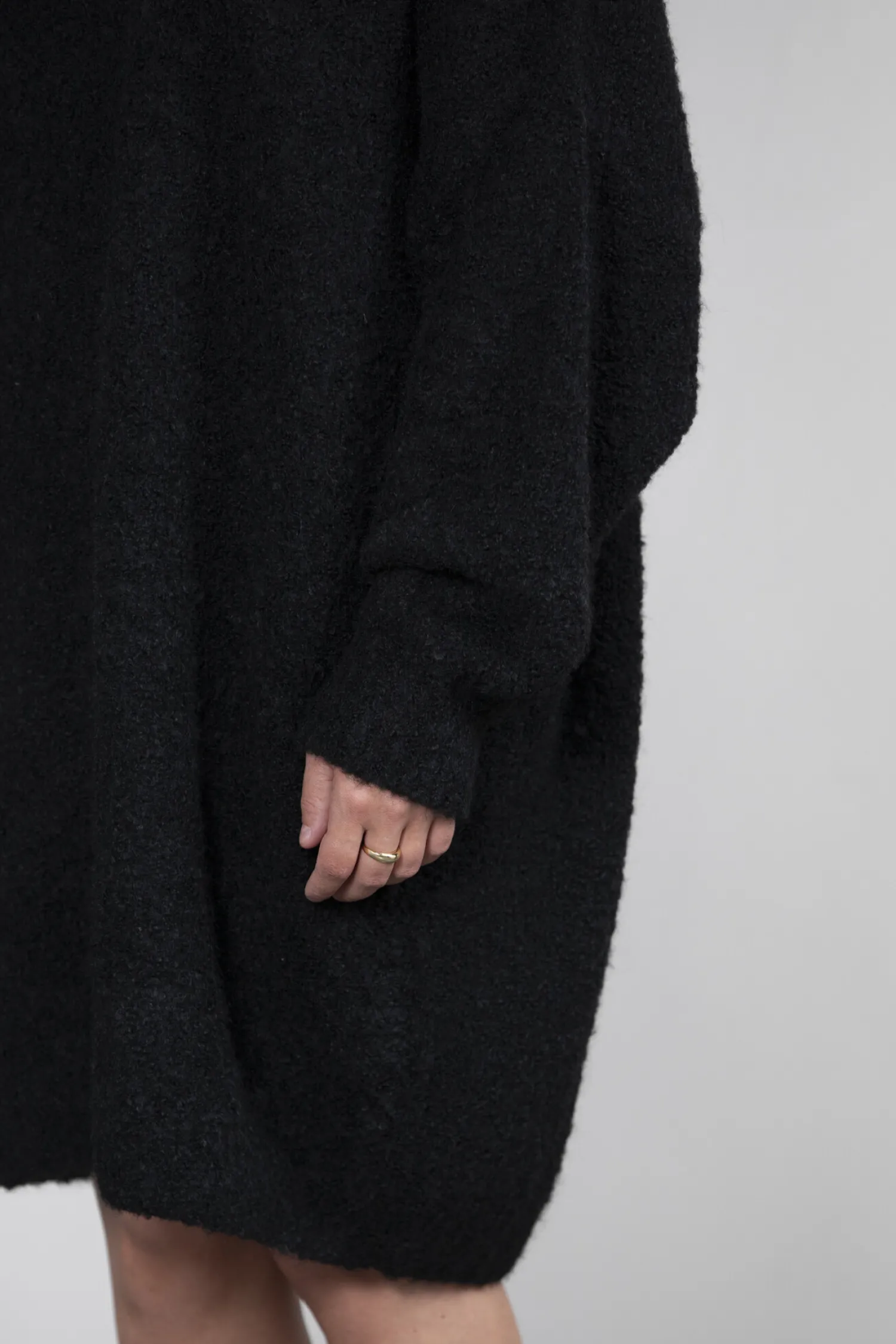 Store Les Soeurs Boucle Gebreide Jurk Andres Black