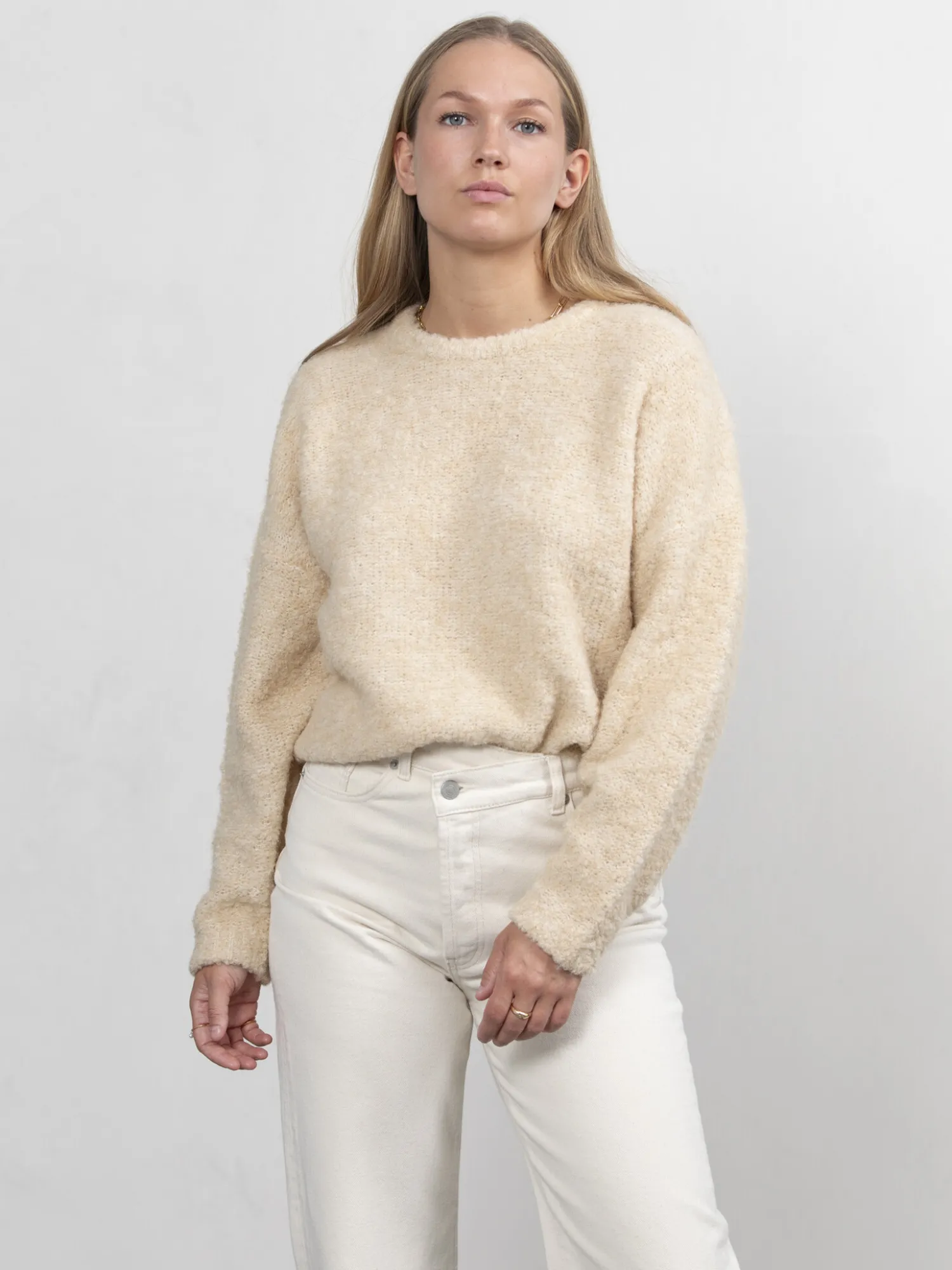 Cheap Les Soeurs Boucle Gebreide Trui Ada Sand