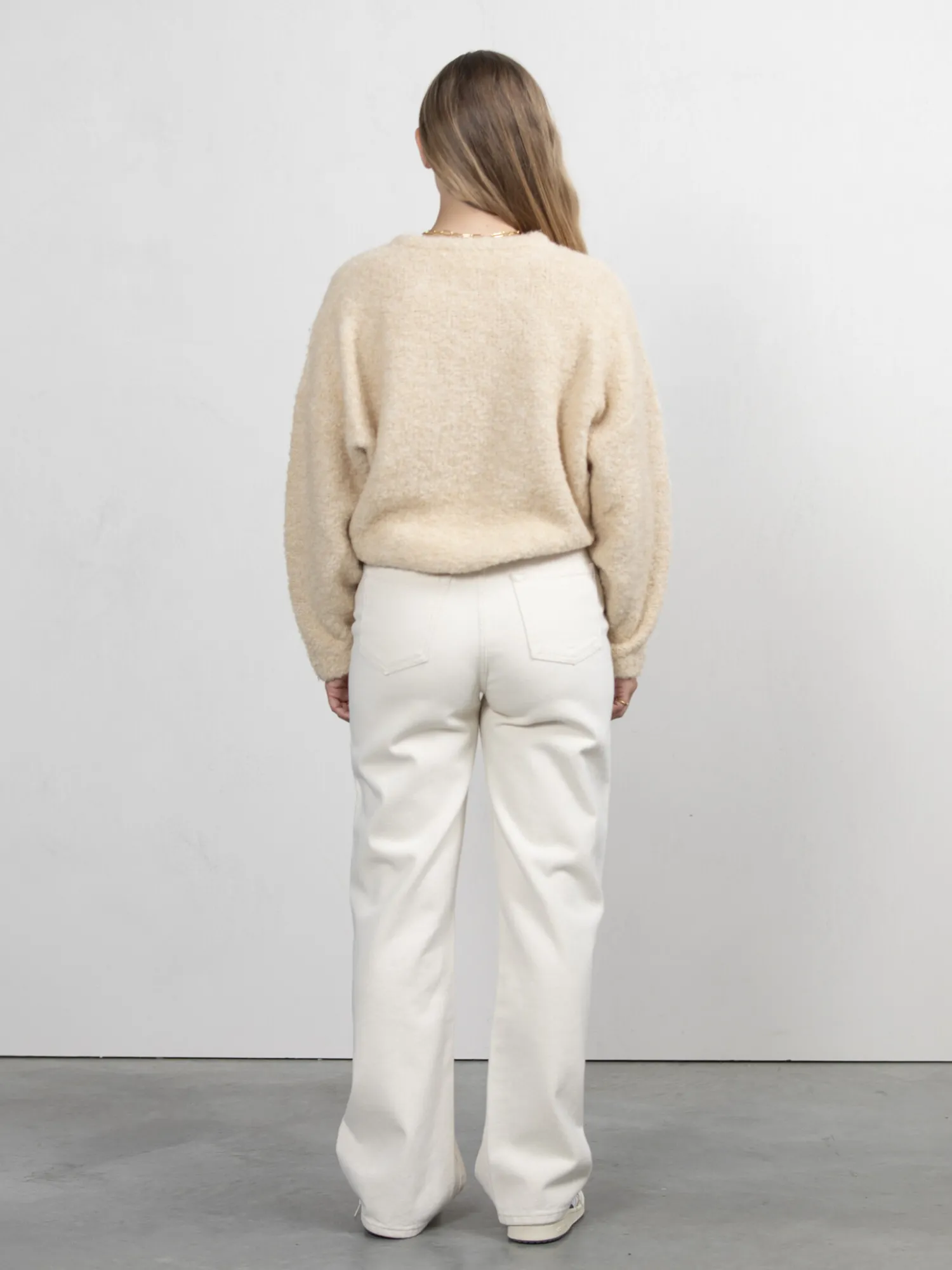 Cheap Les Soeurs Boucle Gebreide Trui Ada Sand