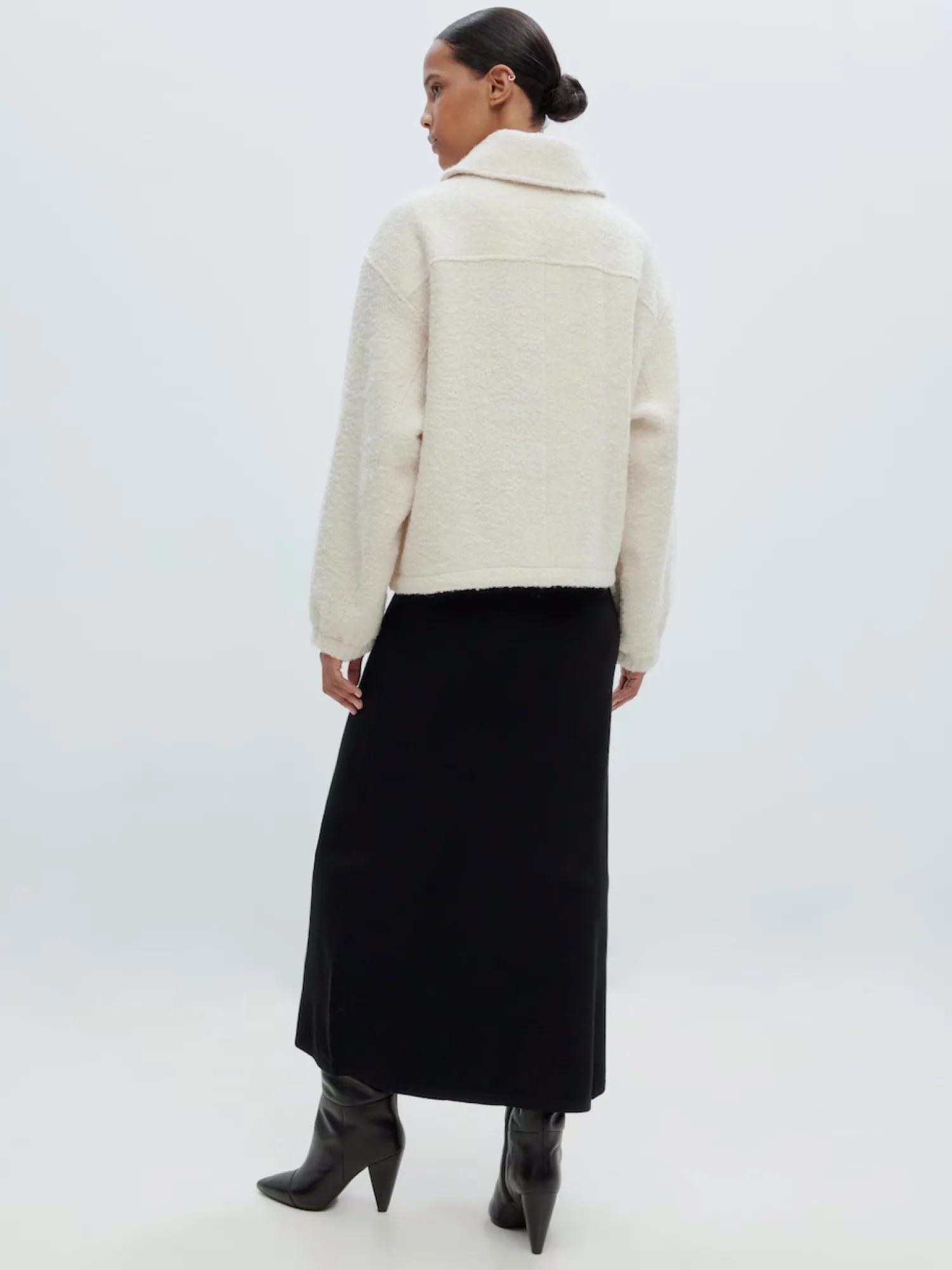Clearance Edited Boucle Jas Machi Off-White
