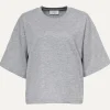 New Les Soeurs Boxy T-Shirt Tiara Grey Melange