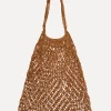 Outlet Les Soeurs Crochet Market Bag Eleonora Toffee