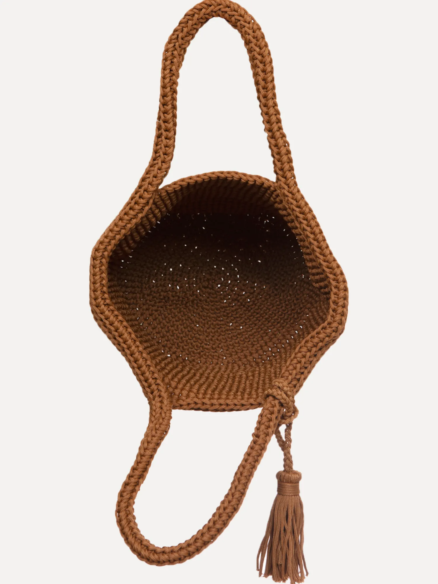 Cheap Les Soeurs Crochet Shopper Elvera Toffee