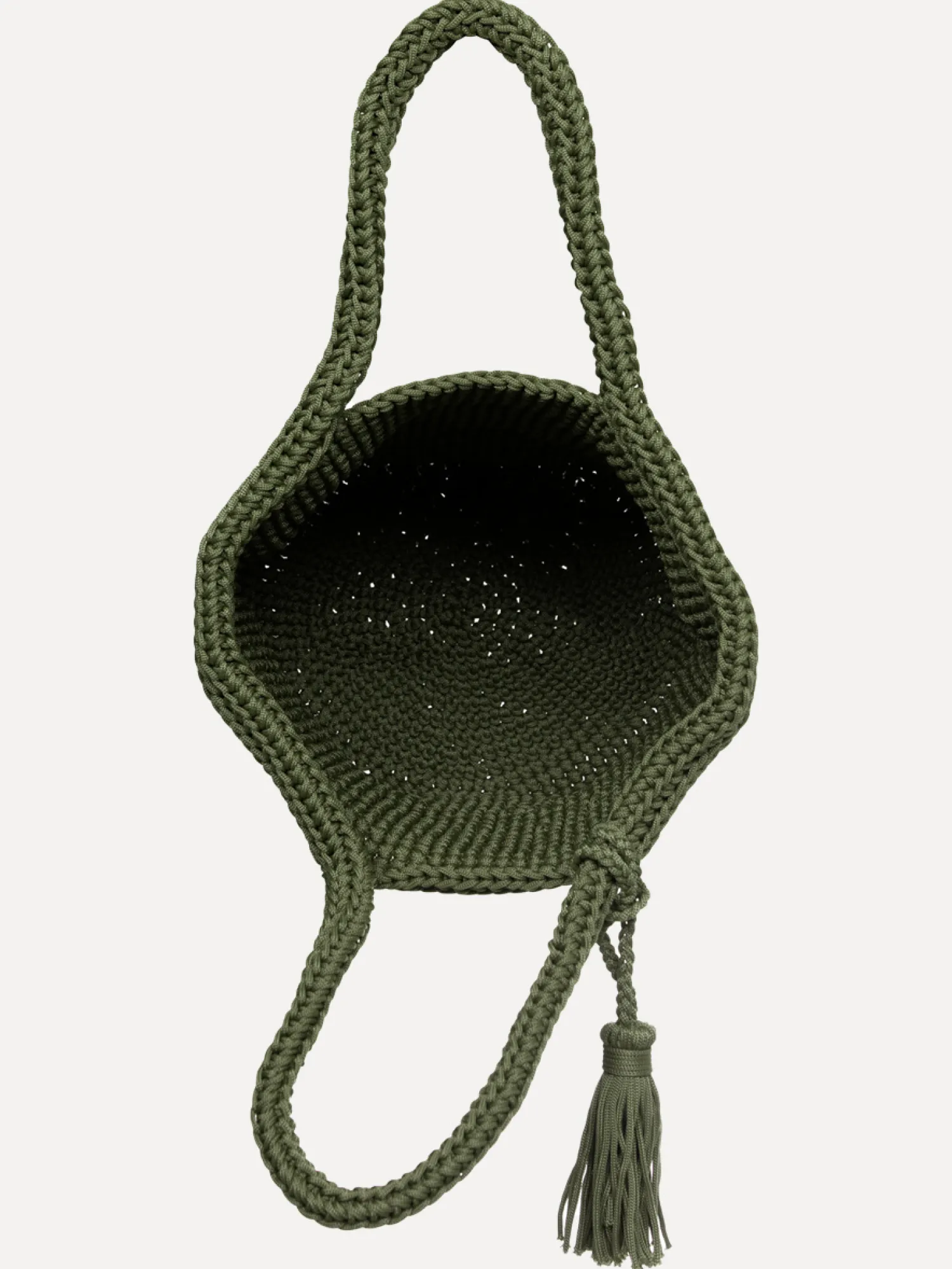 Cheap Les Soeurs Crochet Shopper Elvera Khaki