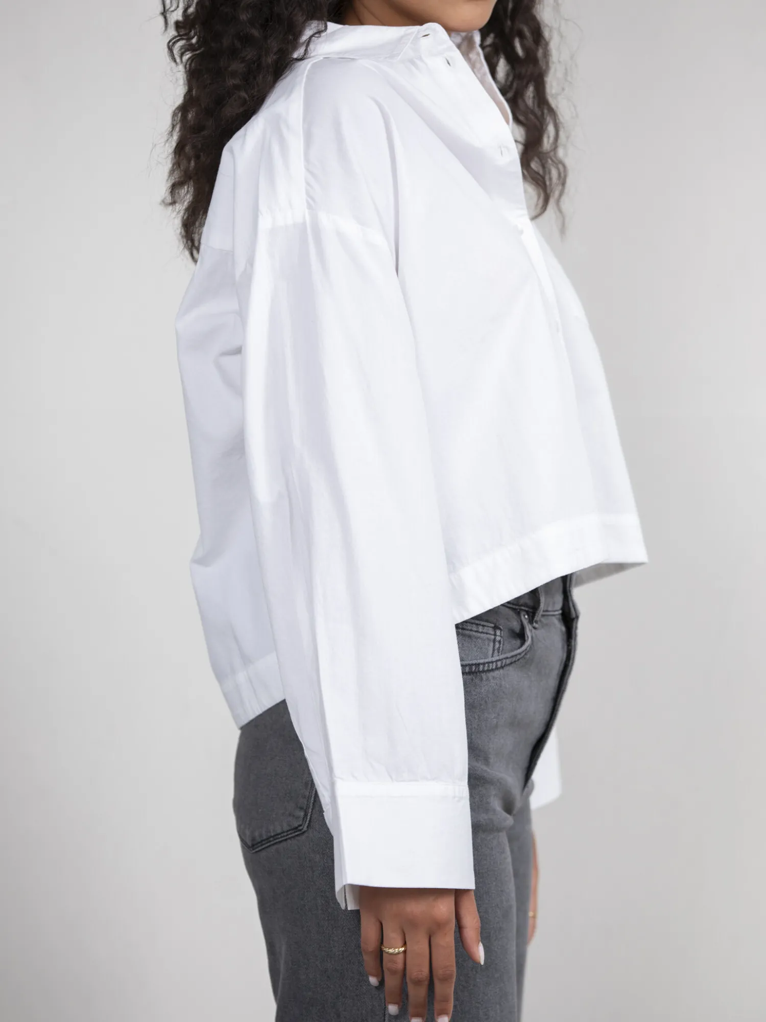 Outlet Selected Cropped Hemd Astha Bright White