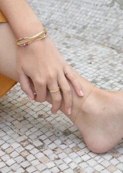 Discount Les Soeurs Enkelbandje Helle Mini Dots Gold