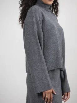 Best Les Soeurs Gebreide Coltrui Hera Dark Grey