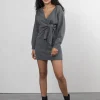 Discount Edited Gebreide Jurk Loran Grey Melange