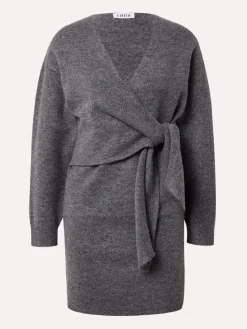 Discount Edited Gebreide Jurk Loran Grey Melange