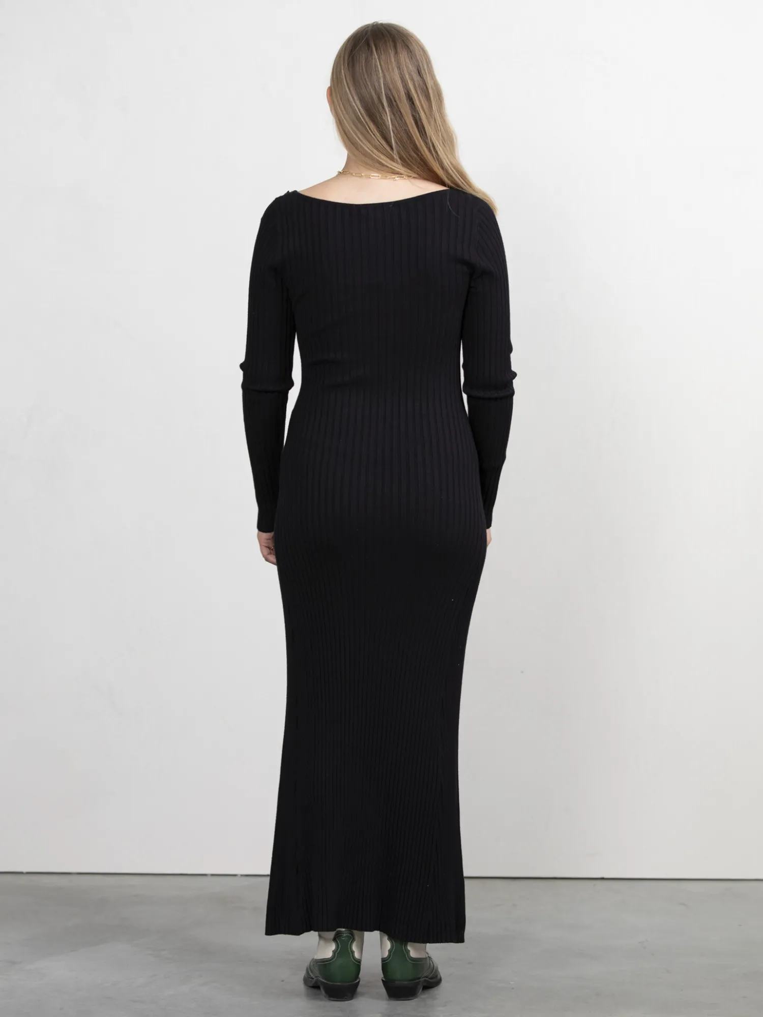 Hot Edited Gebreide Jurk Smeralda Black