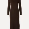 Shop Selected Gebreide Midi Jurk Eloise Java