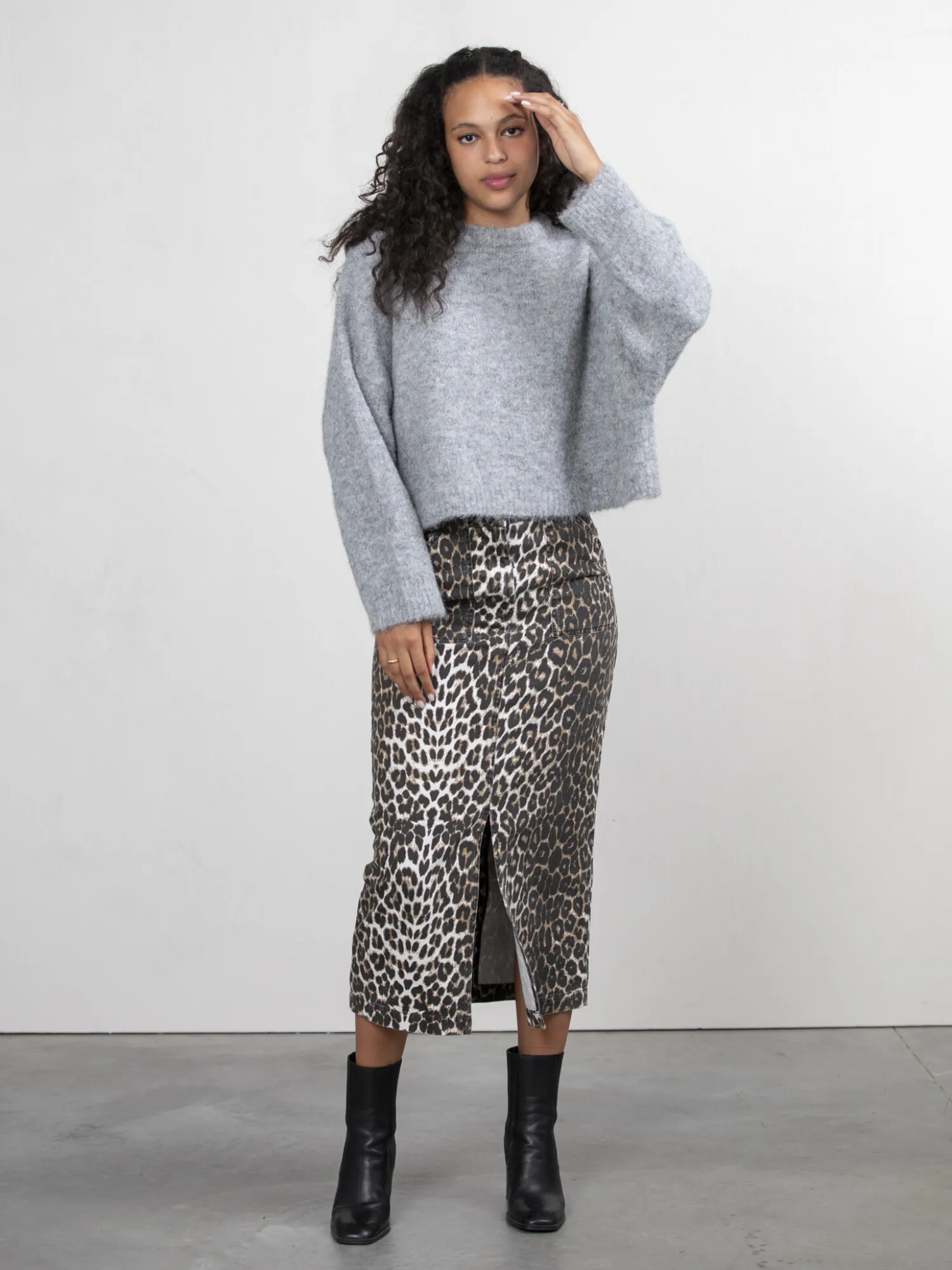 Outlet Les Soeurs Gebreide Trui Ada Grey