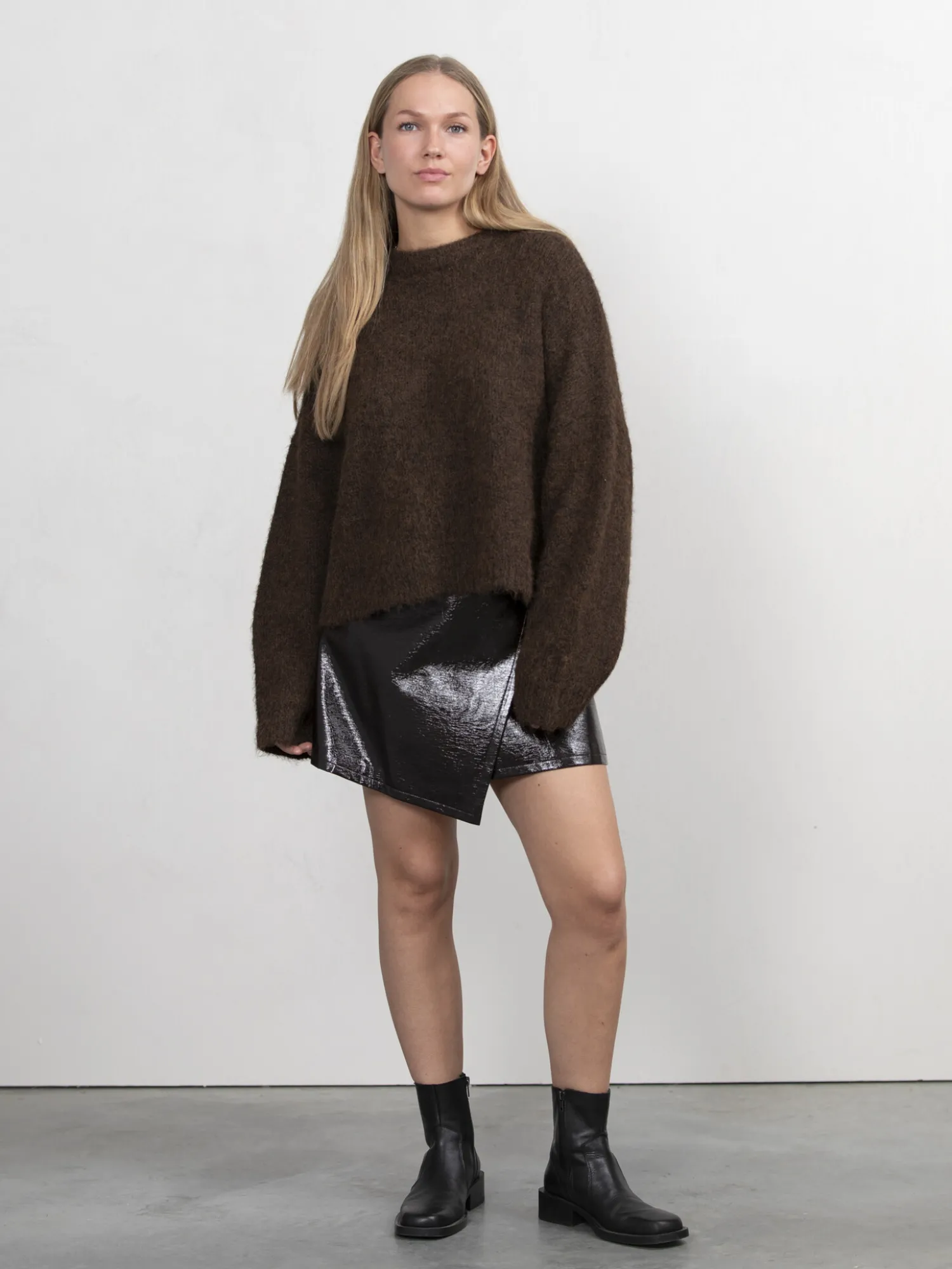 Sale Les Soeurs Gebreide Trui Ada Brown