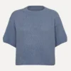 Clearance Le Marais Gebreide Trui Dora Blue/Grey