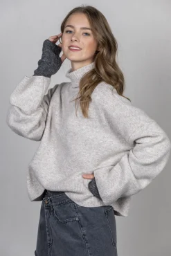 Sale Les Soeurs Gebreide Trui Hera Beige