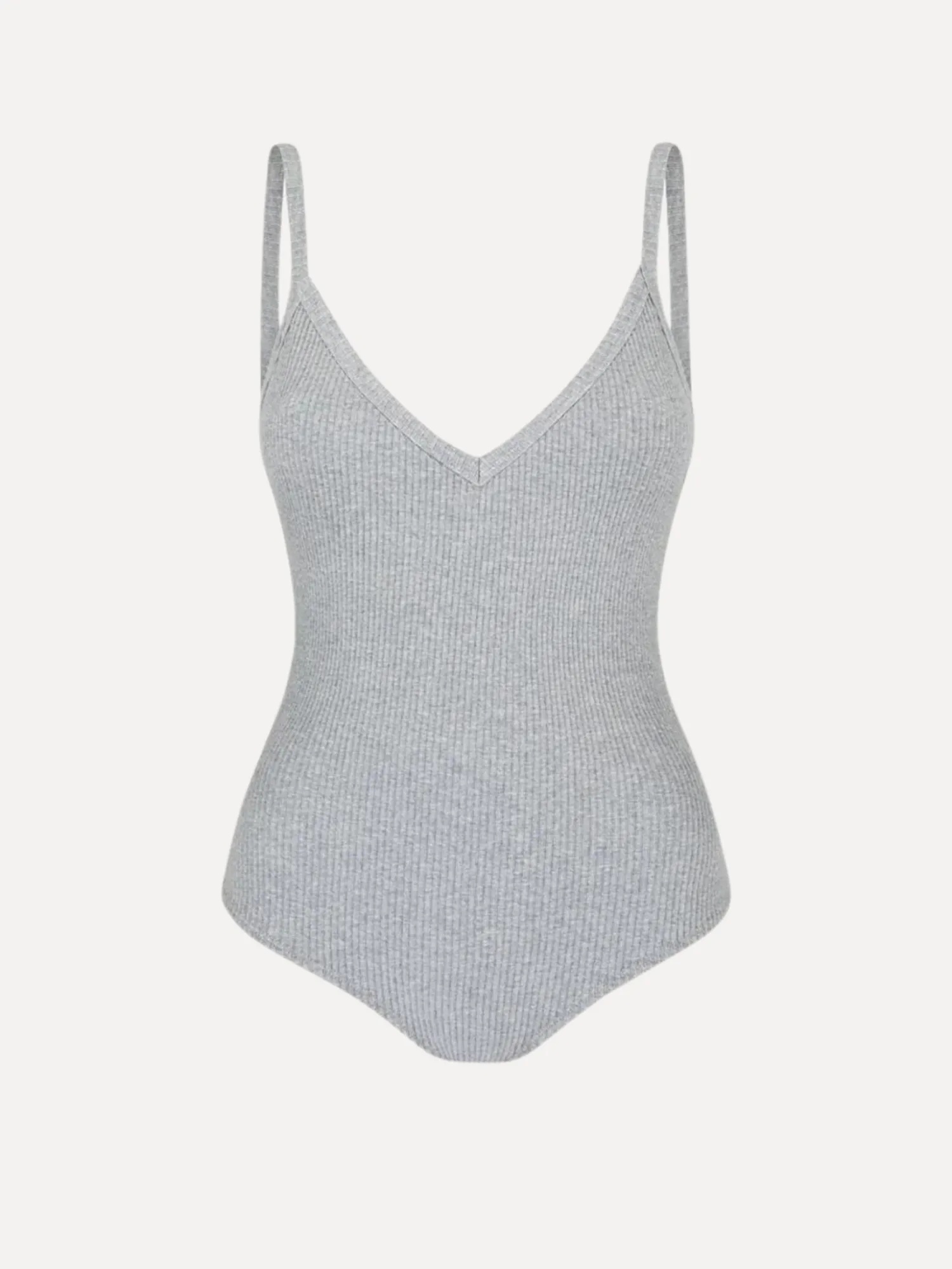 Online The Odder Side Geribbelde Body Emi Grey