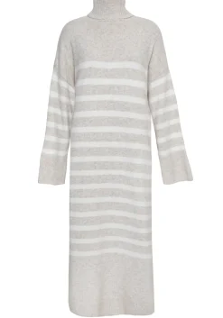 Sale Les Soeurs Gestreept Gebreide Jurk Penelope Beige
