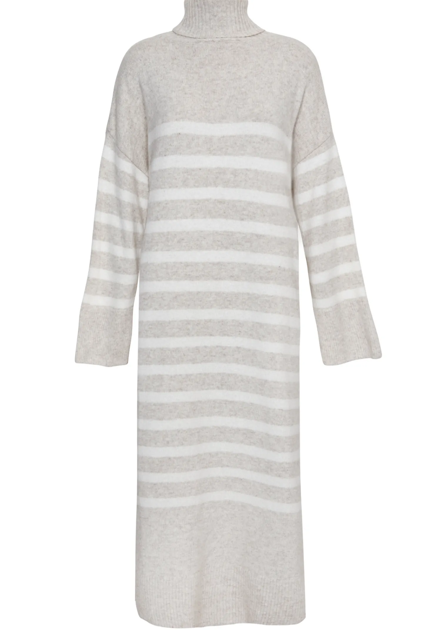 Sale Les Soeurs Gestreept Gebreide Jurk Penelope Beige