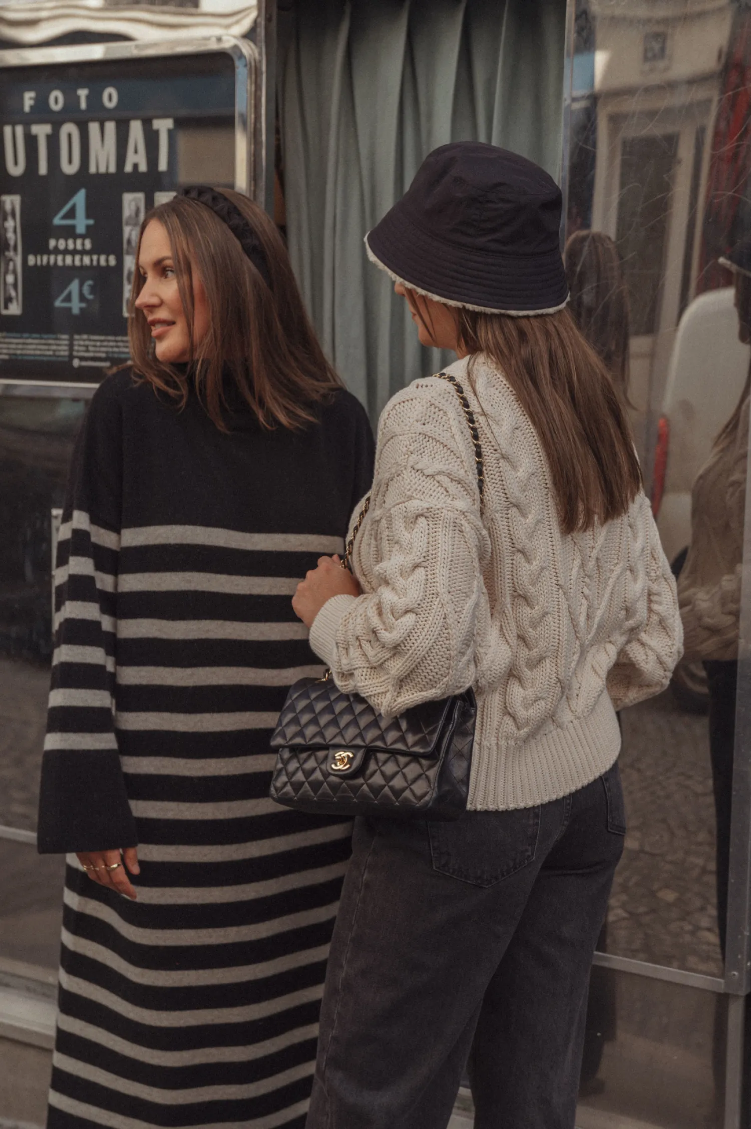 Cheap Les Soeurs Gestreept Gebreide Jurk Penelope Black