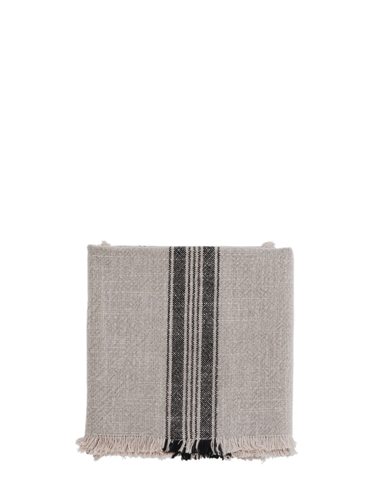 Hot Madam Stoltz Gestreepte Keukenhanddoek Powder, Black