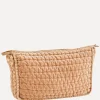 Clearance Madam Stoltz Gewatteerde Velvet Toilettas Melon Sorbet