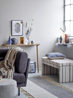 Store Bloomingville Glazen Vaas Benia Brown