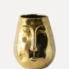 Best Sale Gusta Gouden Vaas Met Gezicht Gold