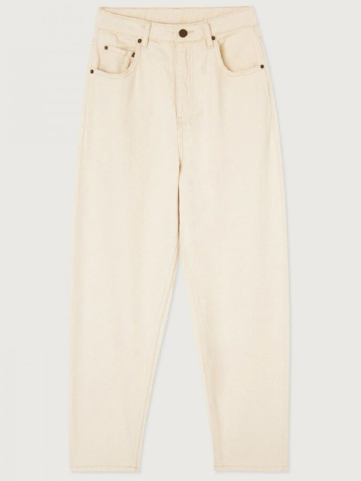 Fashion American Vintage Jeans Tineborow Ecru