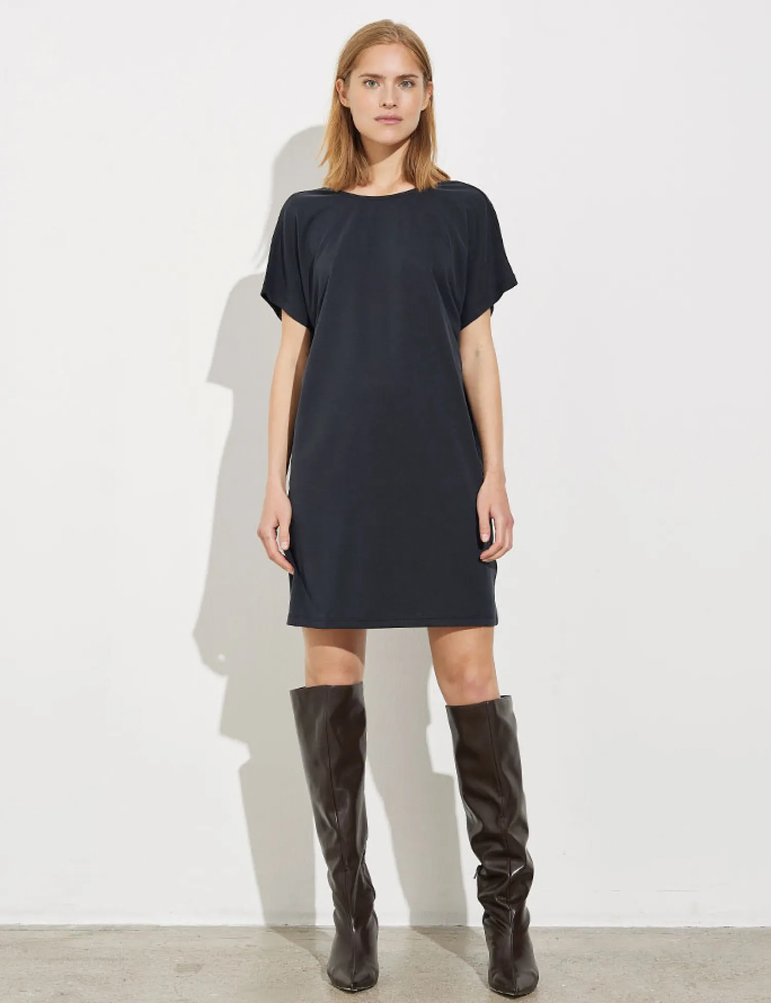 Best Sale MBYM Jersey Jurk Kattie Bosko Black