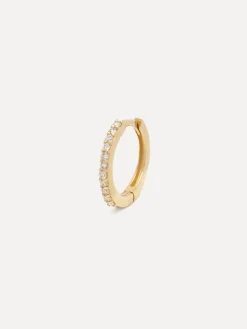 Cheap Les Soeurs 14K Oorbel Jeff Diamond Gold