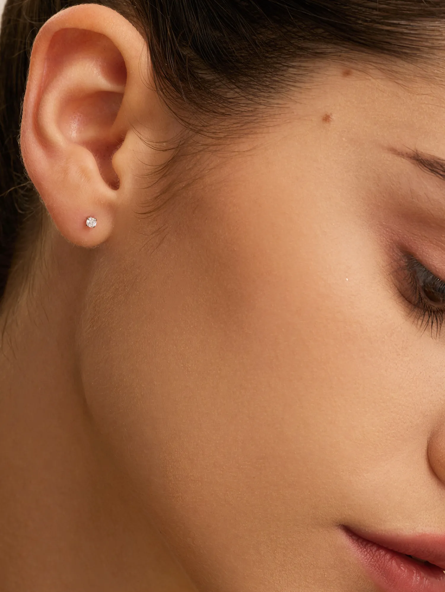 Sale Les Soeurs 14K Oorbel Joe One Diamond Gold