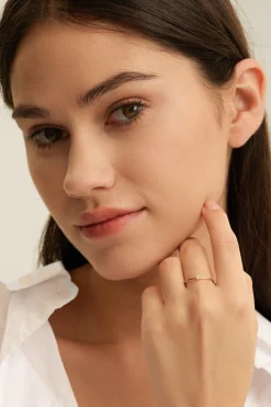 Best Sale Les Soeurs 14K Ring Gaja Single Diamond Gold