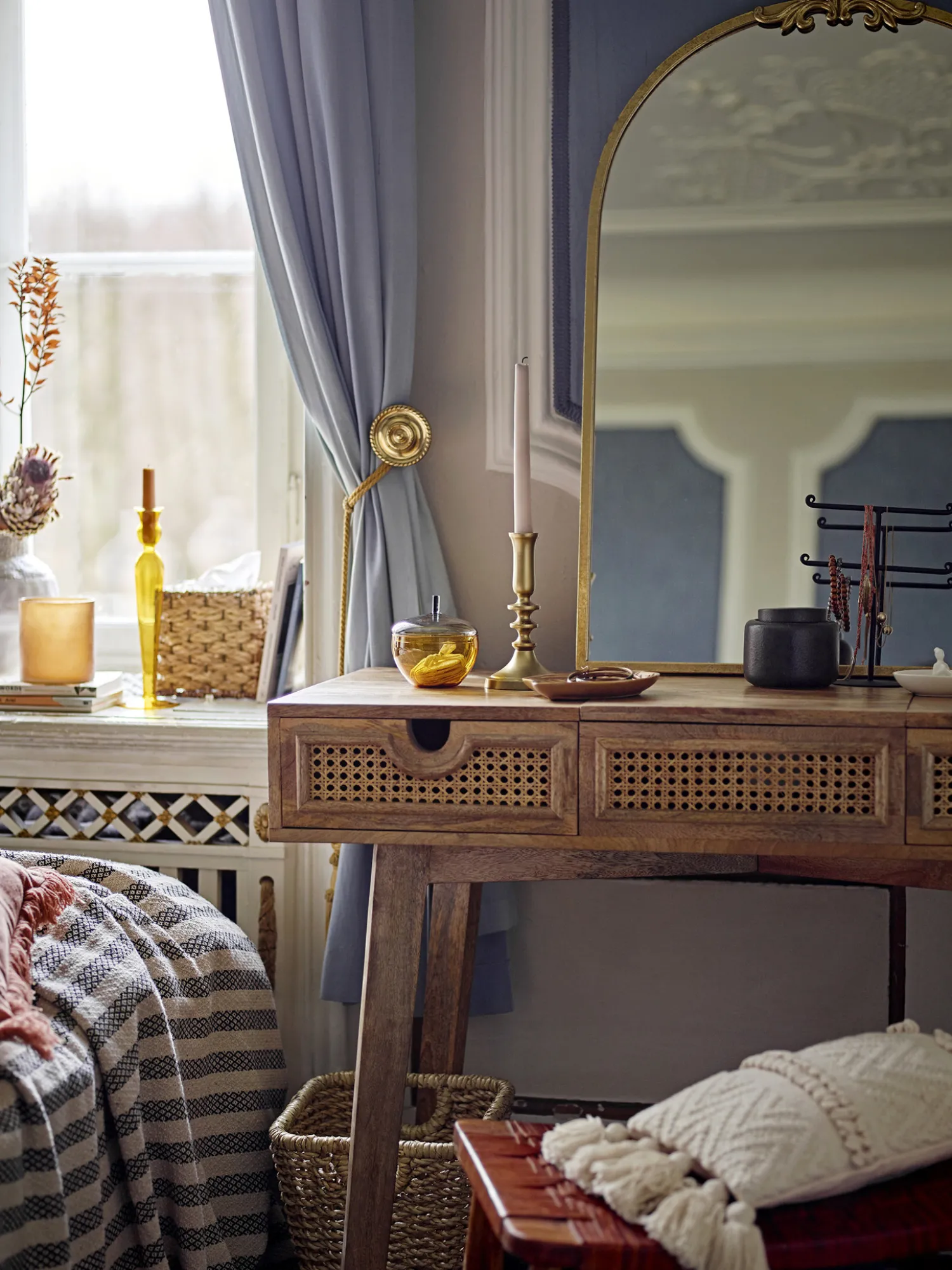 Shop Bloomingville Kaarsenhouder Dara Yellow
