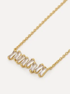 Fashion Les Soeurs Ketting Roma Baguette Clear Gold