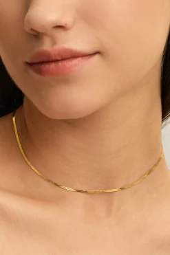 Cheap Les Soeurs Ketting Roma Snake 37Cm Gold