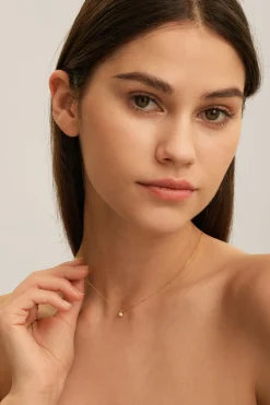 Hot Les Soeurs Ketting Romee Extra Fine Chain Strass Gold