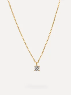 Hot Les Soeurs Ketting Romee Extra Fine Chain Strass Gold