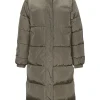 Store Les Soeurs Longline Gewatteerde Jas Colin Khaki