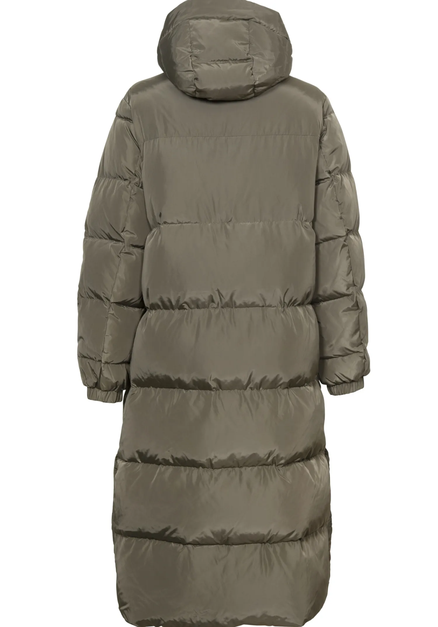 Store Les Soeurs Longline Gewatteerde Jas Colin Khaki