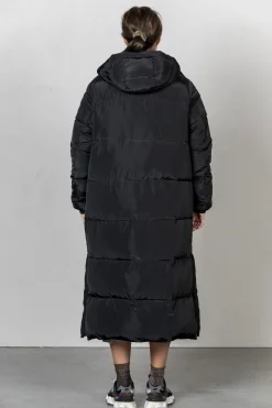 Store Les Soeurs Longline Gewatteerde Jas Colin Black