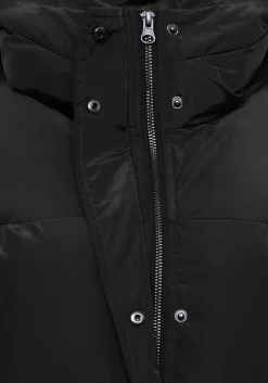 Store Les Soeurs Longline Gewatteerde Jas Colin Black