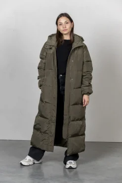 Store Les Soeurs Longline Gewatteerde Jas Colin Khaki