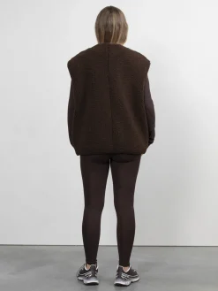Hot Les Soeurs Mouwloos Teddy Vest Alexander Brown