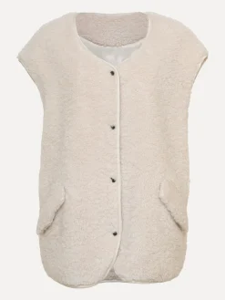 Flash Sale Les Soeurs Mouwloos Teddy Vest Alexander Ecru