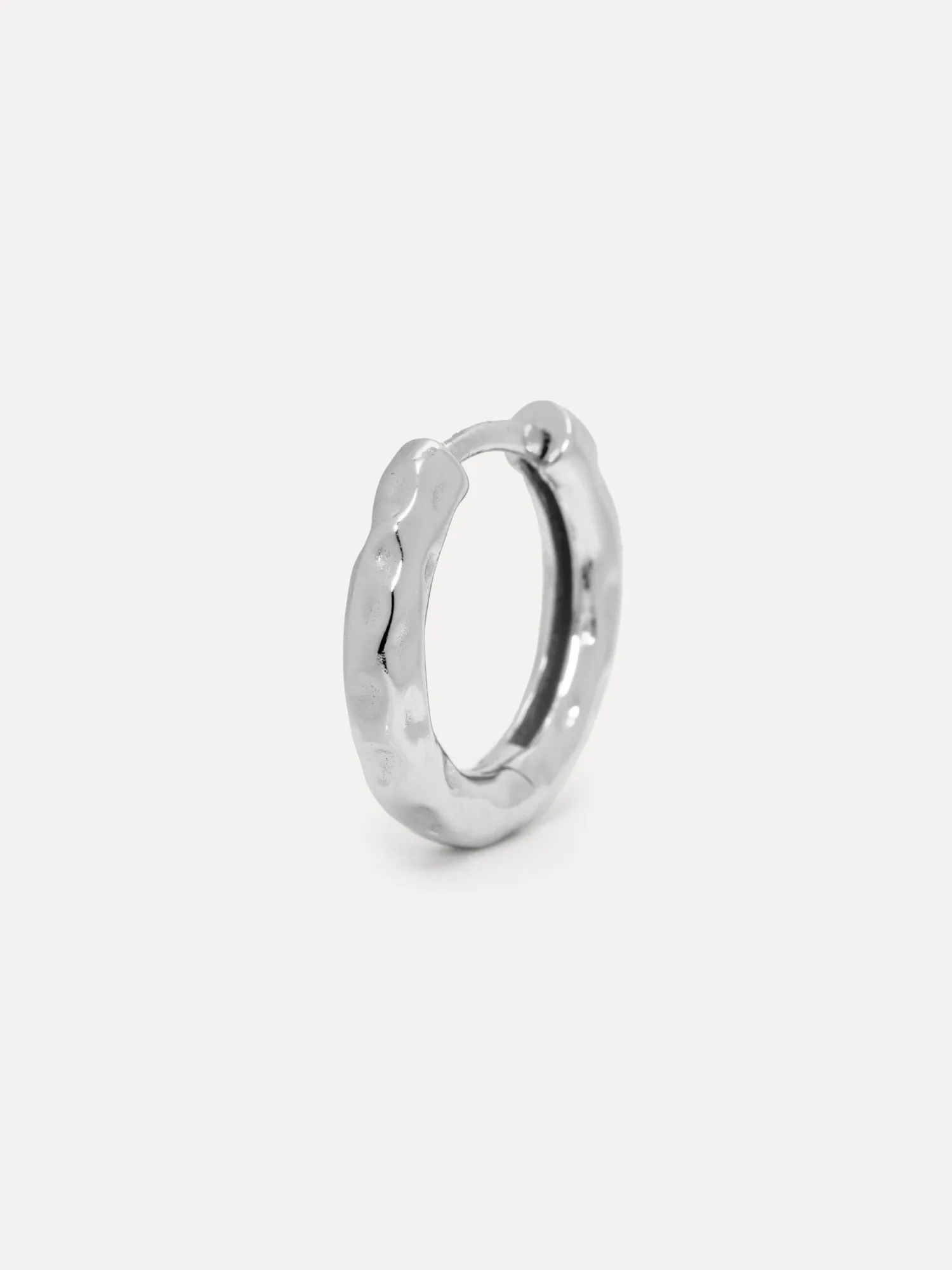 Hot Les Soeurs Oorbel Joanne Hammered Silver