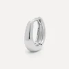 Outlet Les Soeurs Oorbel Joanne Oval Mini Silver